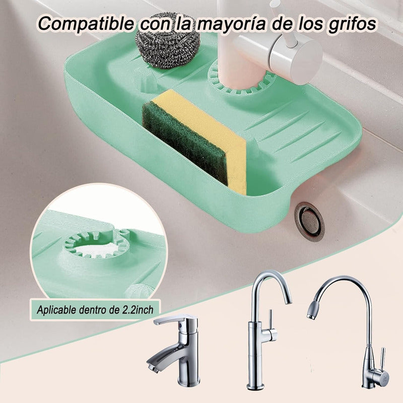 Organizador Escurridor Multiusos Esponja Soporte Utensilios. - Chamos Store
