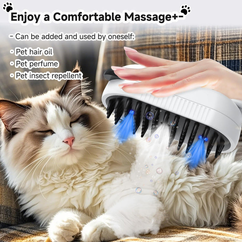 Cepillo De Vapor Para Mascota 4 En 1 Luz Uv Limpieza De Pelo - Chamos Store