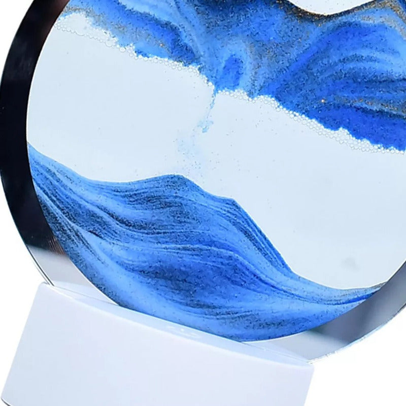 Arte De Arena En Movimiento Decoración Con Luz Lampara Mesa - Chamos Store
