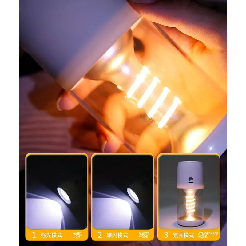Lampara De Emergencia Lampara Luz Calida Linterna Luz Fria - Chamos Store