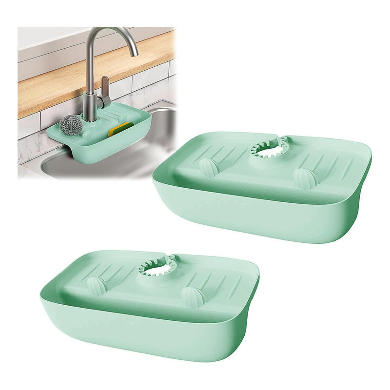 Organizador Escurridor Multiusos Esponja Soporte Utensilios. - Chamos Store