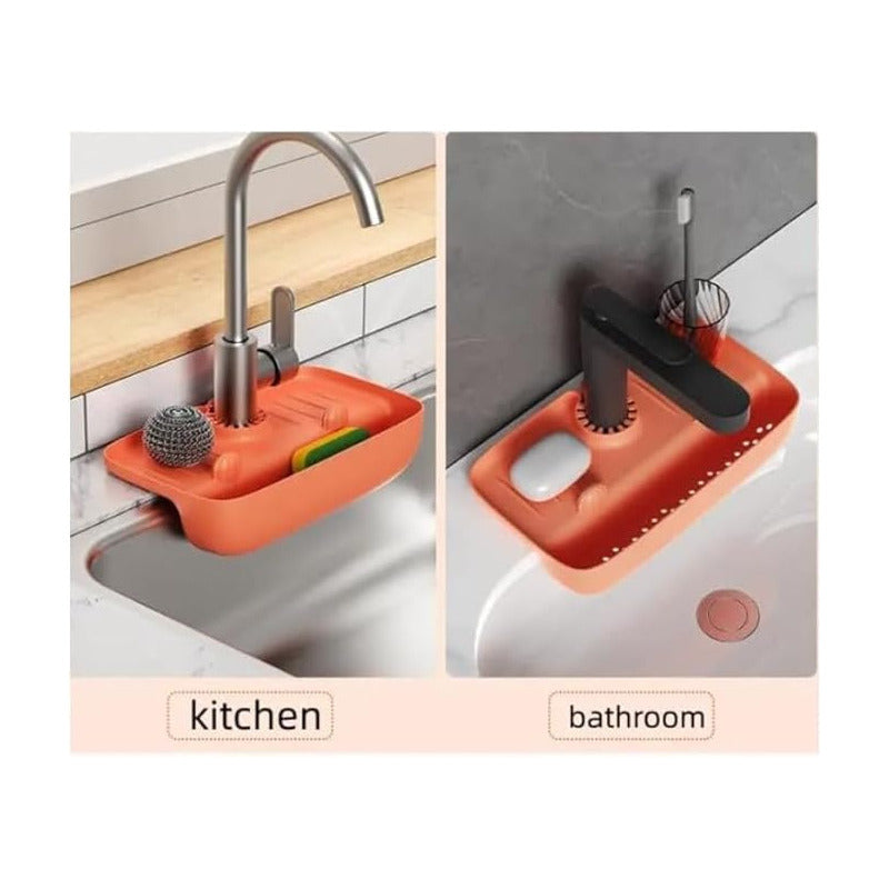 Organizador Escurridor Multiusos Esponja Soporte Utensilios. - Chamos Store
