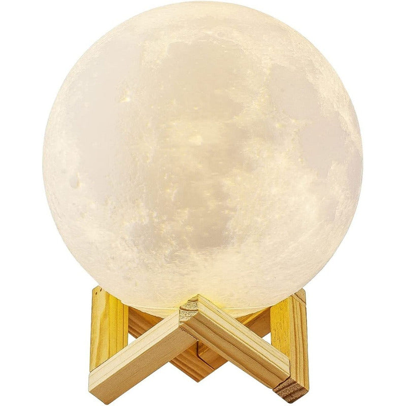 Lámpara Luna 3d Táctil Led 16 Colores Usb - Chamos Store