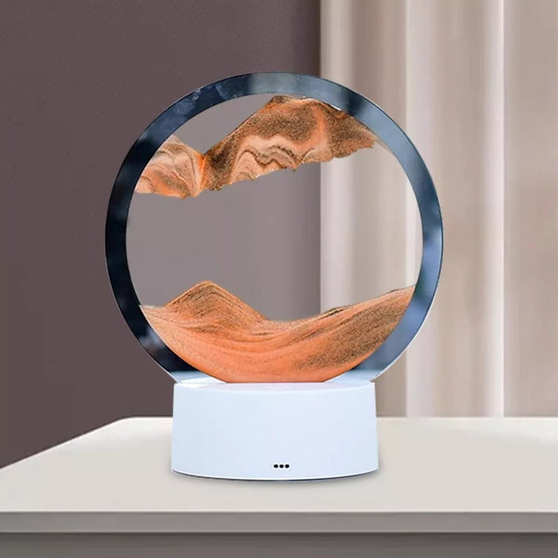 Arte De Arena En Movimiento Decoración Con Luz Lampara Mesa - Chamos Store