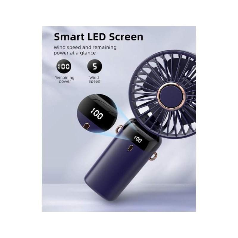 Ventilador Personal Portátil Usb Recargable 5 Velocidades - Chamos Store