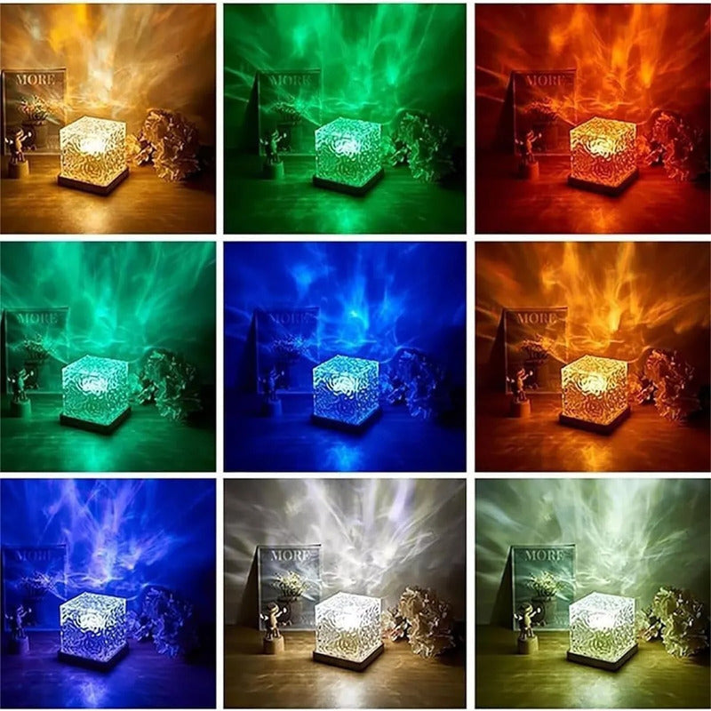 Lampara Aurora Boreal Lampara De Agua Celestial 16 Colores - Chamos Store