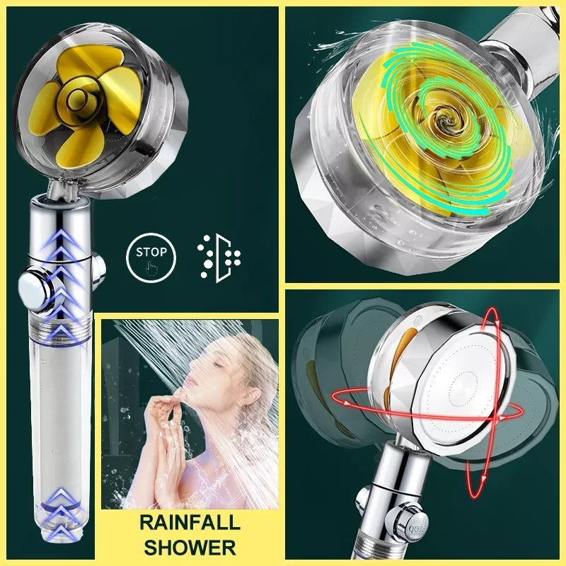 Ducha Tik Tok Con Hélice De Alta Presión Cabezal Con Filtro - Chamos Store