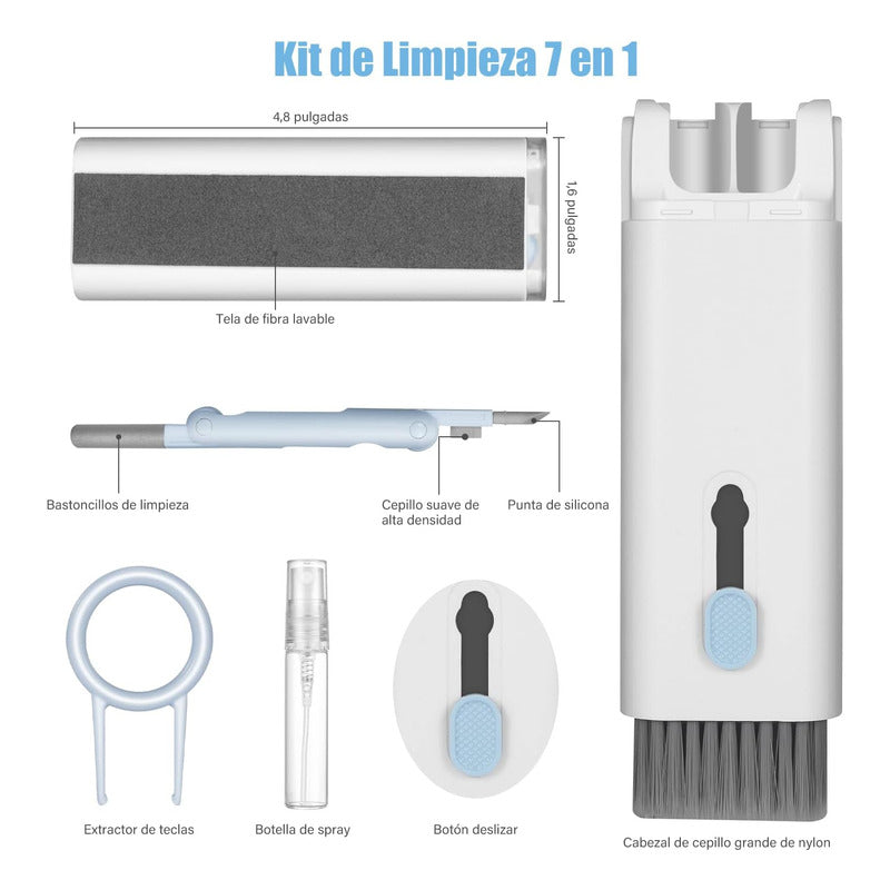 Kit De Limpieza Portátil Limpiador 7 En 1 Limpiador Teclados - Chamos Store
