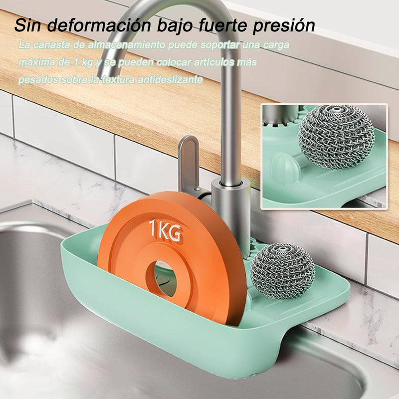 Organizador Escurridor Multiusos Esponja Soporte Utensilios. - Chamos Store