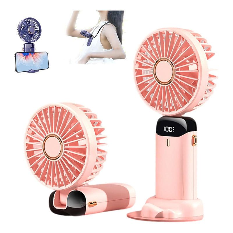 Ventilador Personal Portátil Usb Recargable 5 Velocidades - Chamos Store