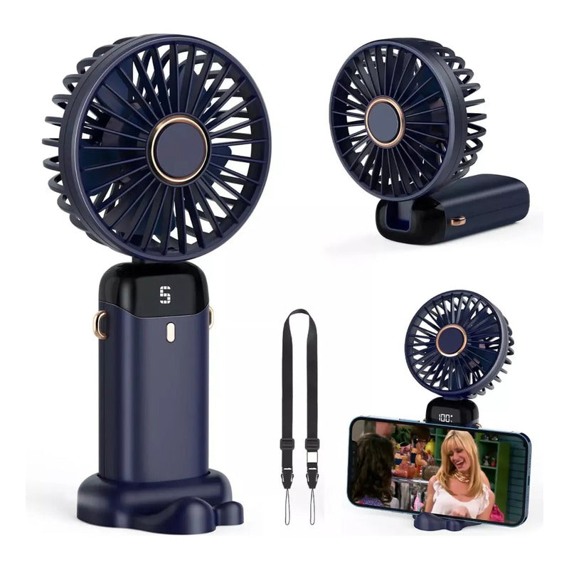 Ventilador Personal Portátil Usb Recargable 5 Velocidades - Chamos Store
