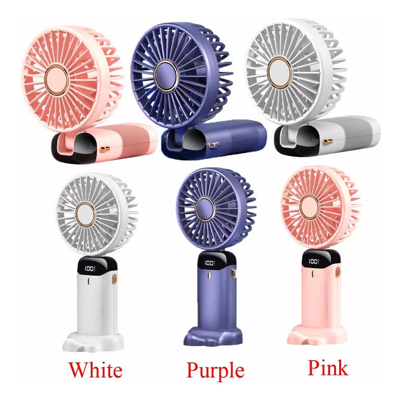Ventilador Personal Portátil Usb Recargable 5 Velocidades - Chamos Store