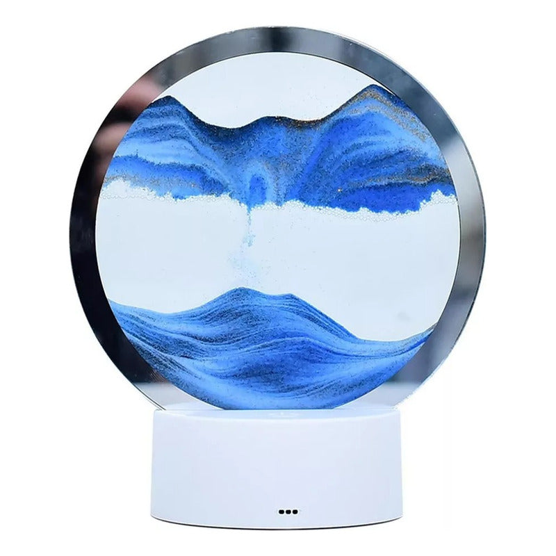 Arte De Arena En Movimiento Decoración Con Luz Lampara Mesa - Chamos Store