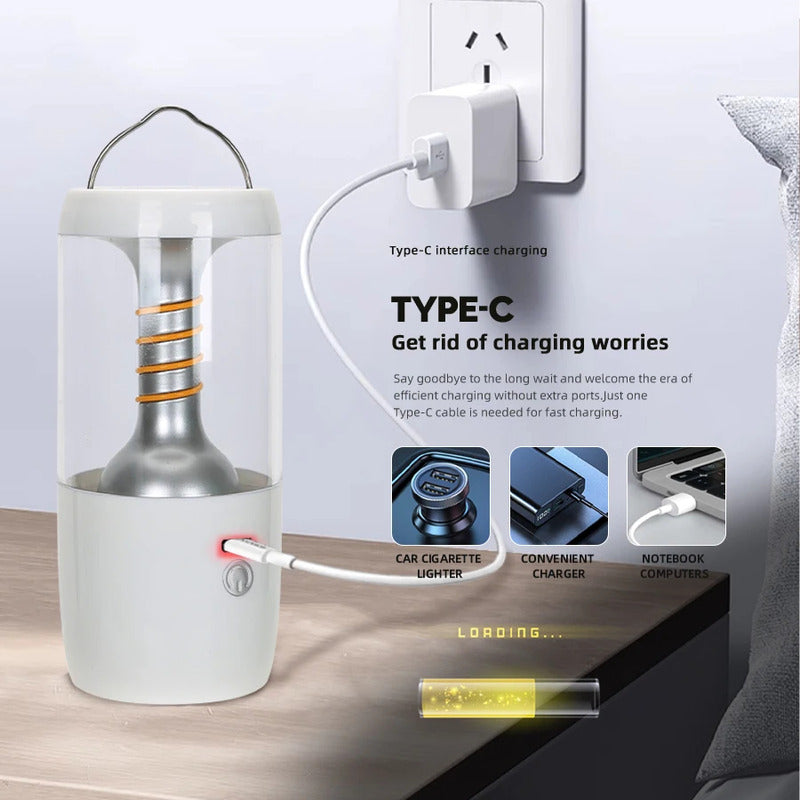Lampara De Emergencia Lampara Luz Calida Linterna Luz Fria - Chamos Store