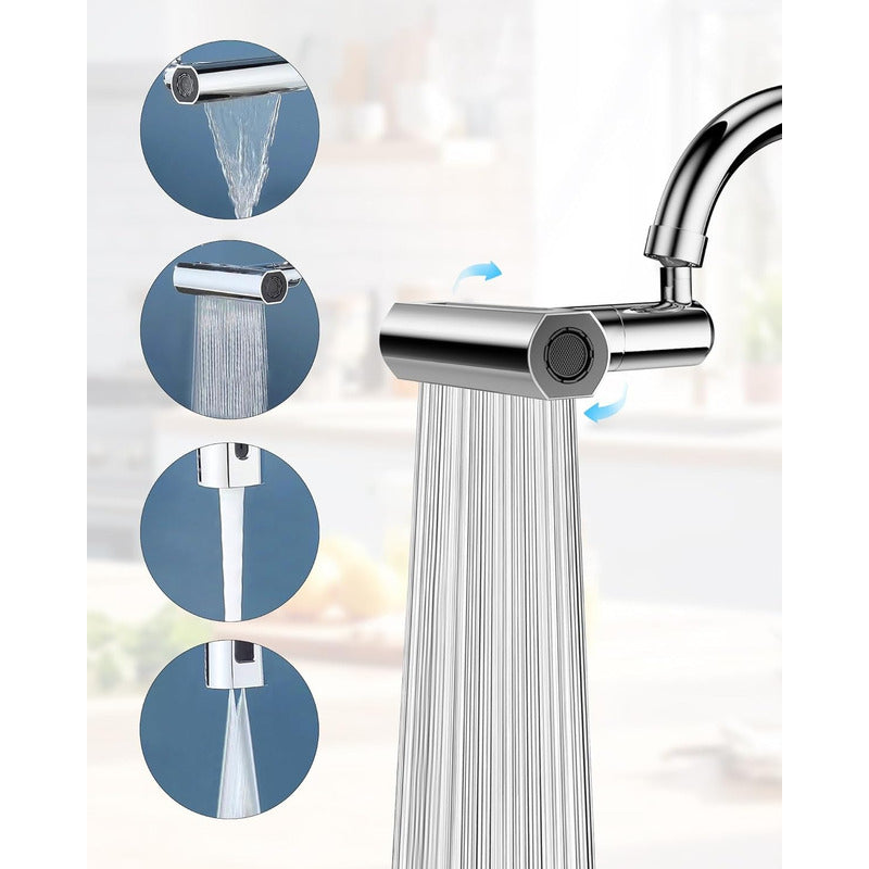 Extensor De Grifo Giratorio De 360° 4 En 1 Anti Salpicaduras - Chamos Store
