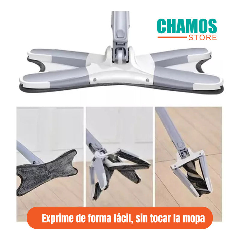 Mopa Trapero Limpiador Giratorio Para Pisos Aseo Exprimir - Chamos Store