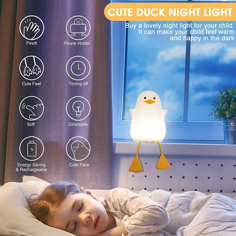 Lampara De Noche Usb Diseño Patito con Sensor Tactil - Chamos Store