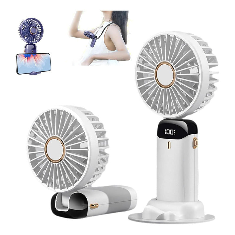 Ventilador Personal Portátil Usb Recargable 5 Velocidades - Chamos Store