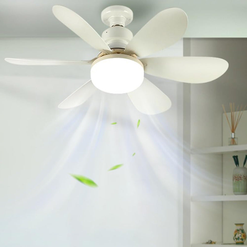 Ventilador De Techo Con Luz Led E27 Silencioso Control - Chamos Store
