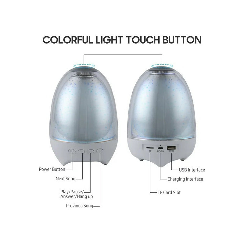 Espanta Cuco Lampara Parlante Bluetooth Luz Nocturna Bebe - Chamos Store