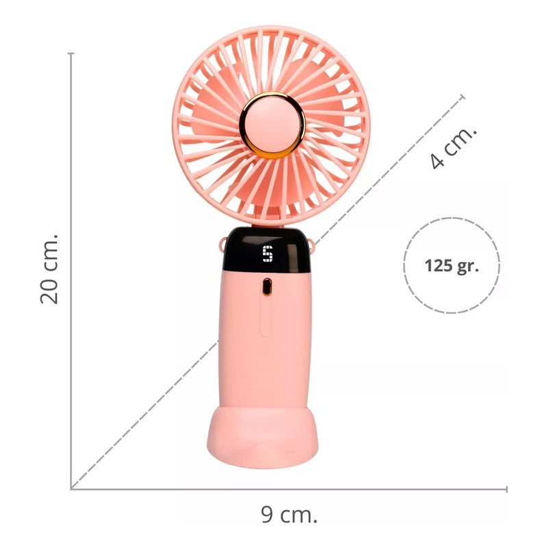 Ventilador Personal Portátil Usb Recargable 5 Velocidades - Chamos Store