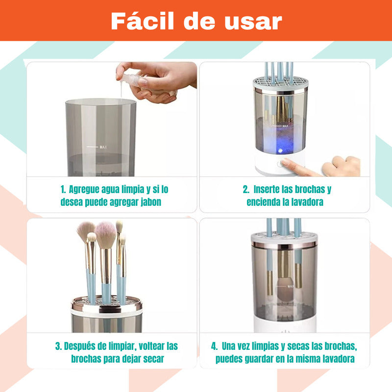 Maquina Limpiadora De Brochas Portátil Eléctrico Automático - Chamos Store
