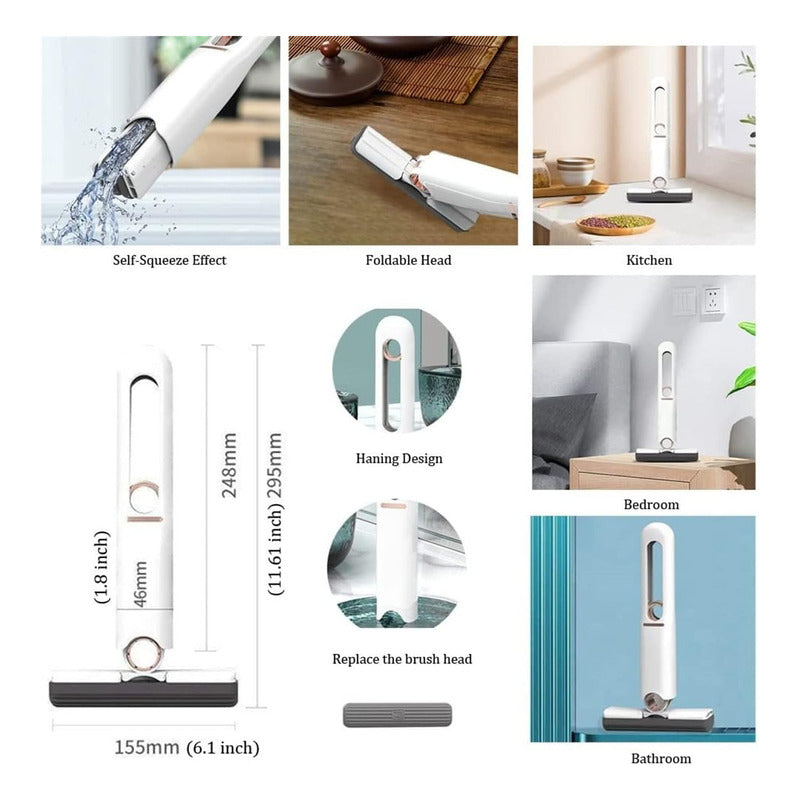 Mini Mopa Trapeador Auto Exprimible Portátil Hogar Plegable - Chamos Store