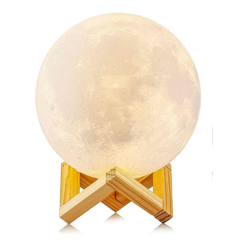 Lámpara Luna 3d Táctil Led 16 Colores Usb - Chamos Store