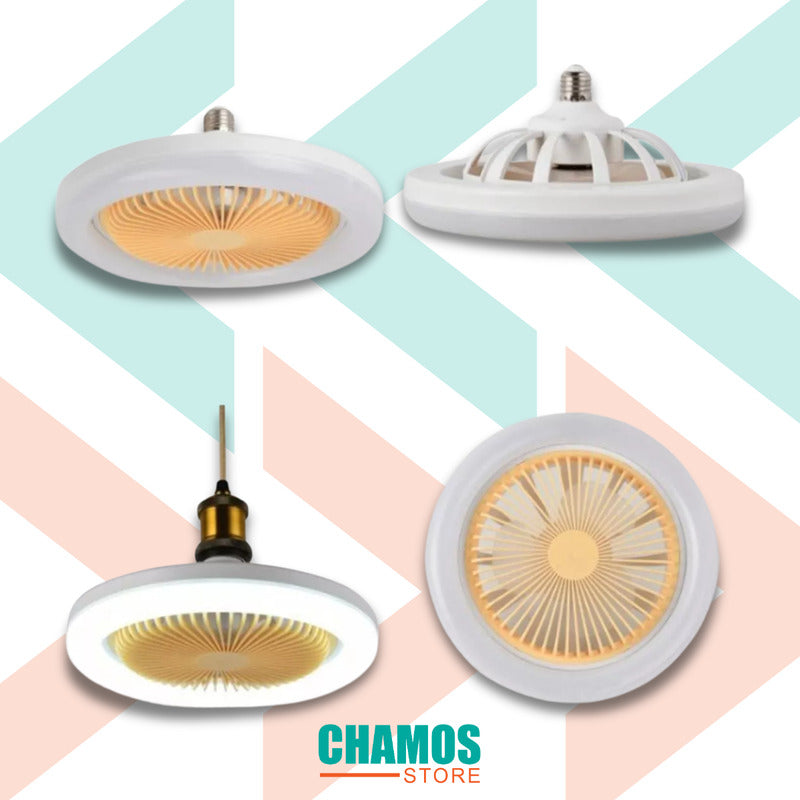 Ventilador De Techo Con Lampara Led Con Control Remoto - Chamos Store