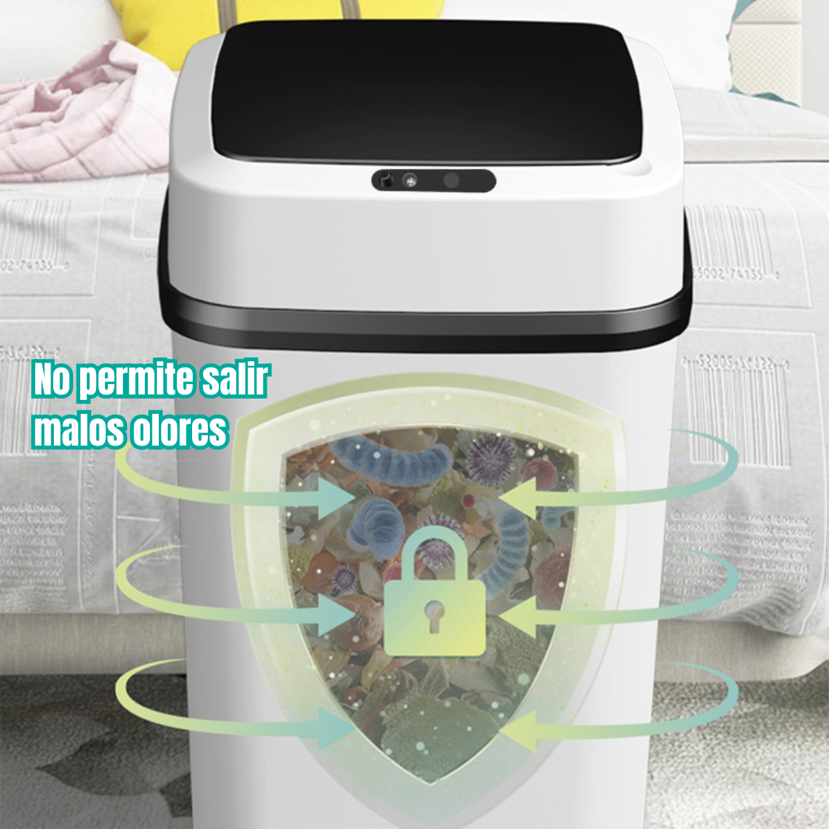 Bote Basura Inteligente Con Sensor Papelera Automática - Chamos Store