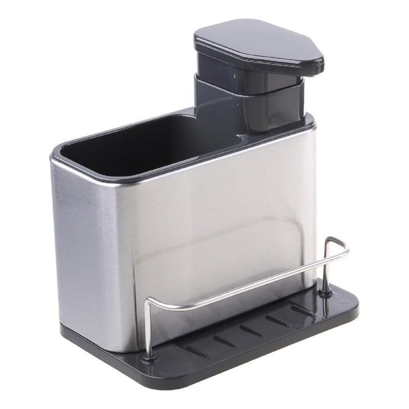 Dispensador De Jabón Soporte Esponja Escurridor Acero - Chamos Store