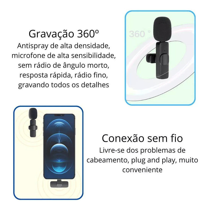 Sistema De Micrófono De Doble Solapa 360 Smartphone Usb-c - Chamos Store