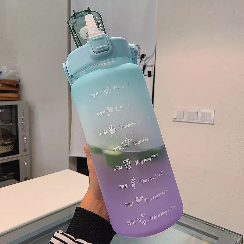 Botella De Agua Con Medidor Motivacional 2000 Ml - Chamos Store