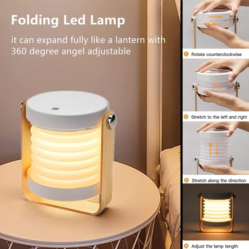 Linterna Lámpara De Mesa Plegable Retráctil Portátil - Chamos Store