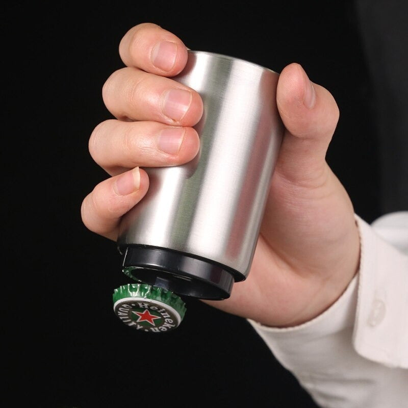 Destapador Cerveza Automatico Abridor Botella Acero - Chamos Store