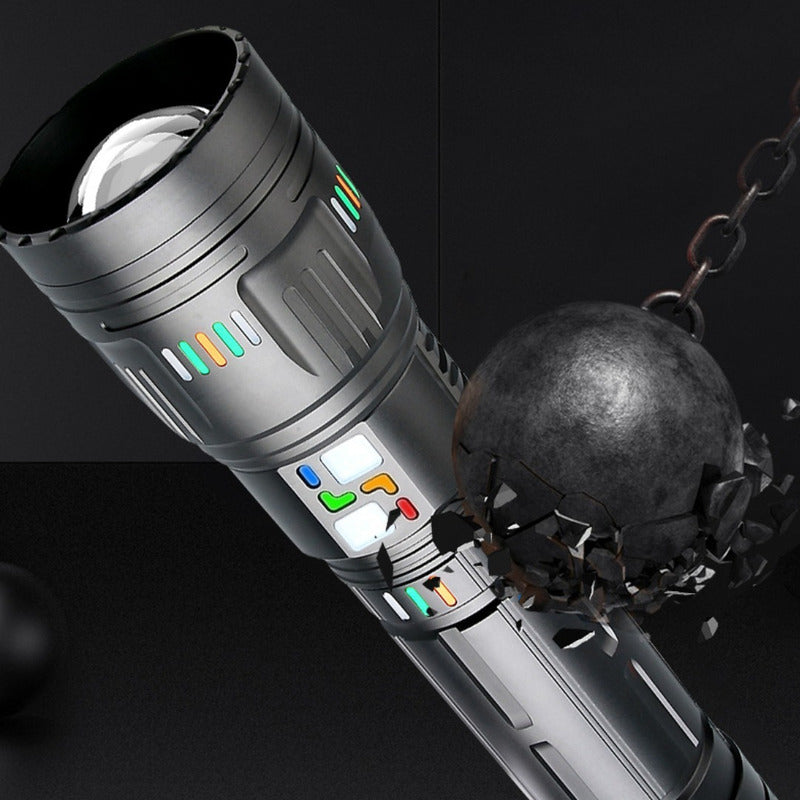Linterna De Mano P50 Impermeable De 5.000 Lumen Carga Usb - Chamos Store