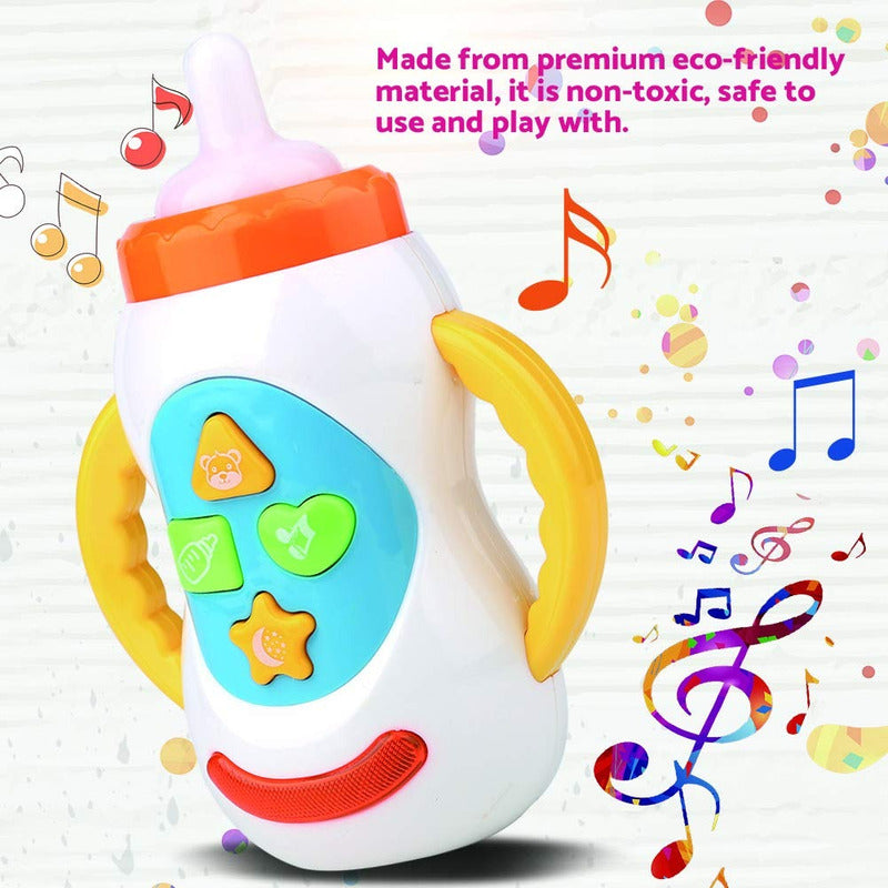 Mamadera Juguete Sensorial Aprendizaje Bebé Musical Luces - Chamos Store
