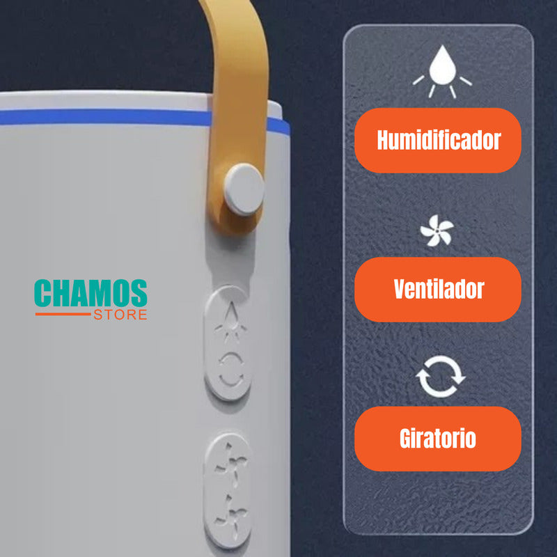 Doble Ventilador De Aire Frío Humidificador Para Escritorio - Chamos Store