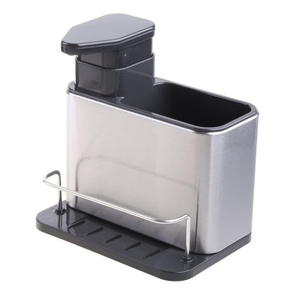 Dispensador De Jabón Soporte Esponja Escurridor Acero - Chamos Store