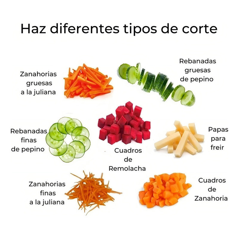 Mandolina Rebanador Cortador De Verduras Vegetales Y Frutas - Chamos Store