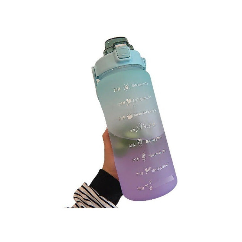Botella De Agua Con Medidor Motivacional 2000 Ml - Chamos Store