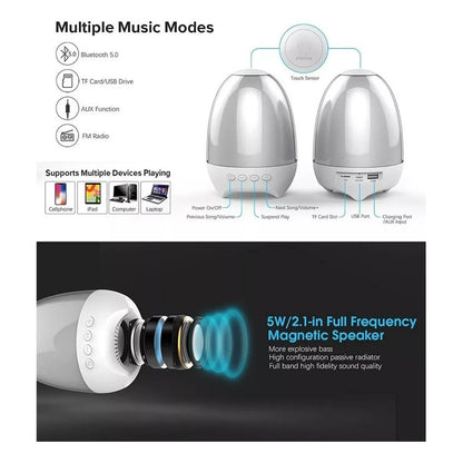 Espanta Cuco Lampara Parlante Bluetooth Luz Nocturna Bebe - Chamos Store