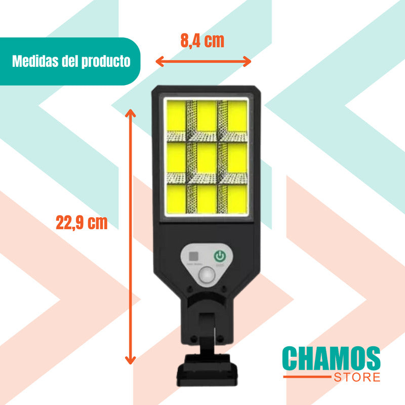 Pack 4 Focos Led Exterior Con Sensor Reflector Solar - Chamos Store