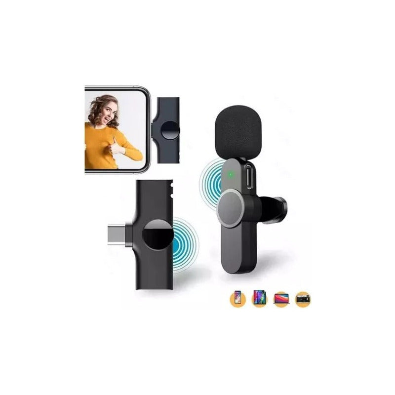 Sistema De Micrófono De Doble Solapa 360 Smartphone Usb-c - Chamos Store