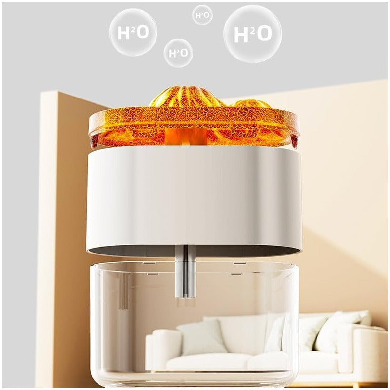 Difusor Aromaterapia Volcán Humidificador Luz 300 Ml - Chamos Store