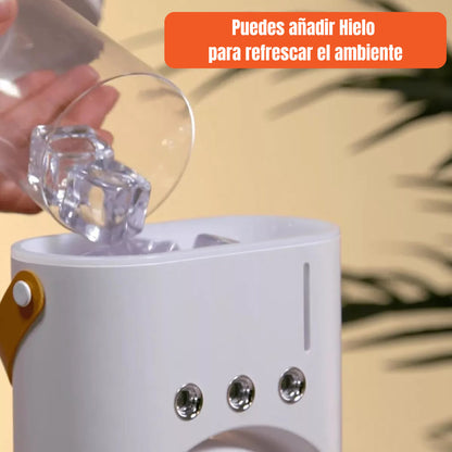 Doble Ventilador De Aire Frío Humidificador Para Escritorio - Chamos Store