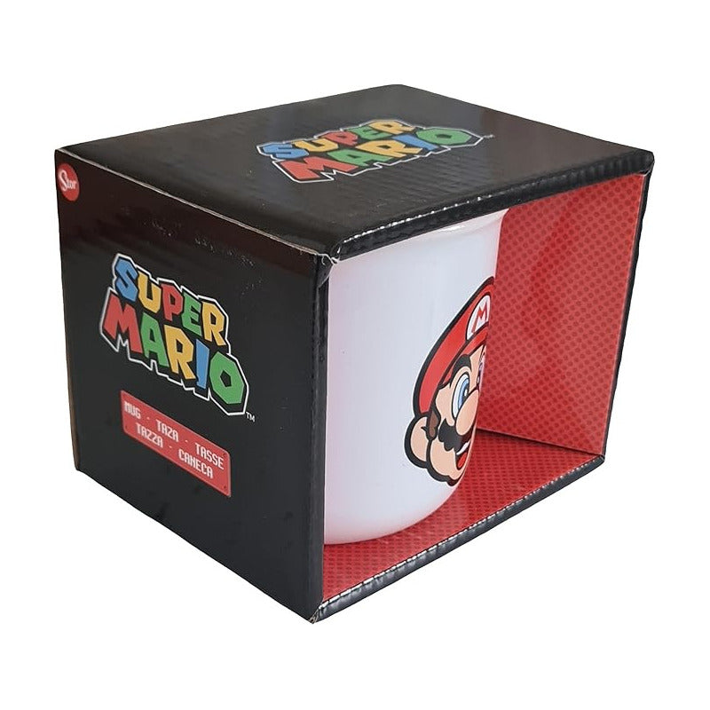 Taza Super Mario Cerámica Nintendo Original 400ml - Chamos Store