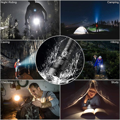 Linterna De Mano P50 Impermeable De 5.000 Lumen Carga Usb - Chamos Store