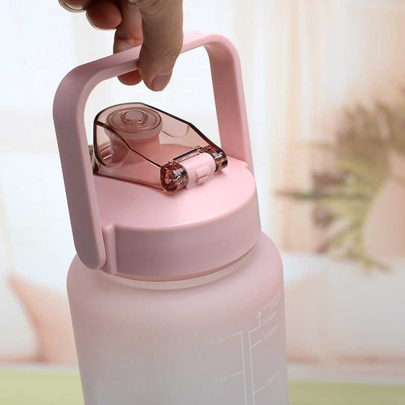 Botella De Agua Con Medidor Motivacional 2000 Ml - Chamos Store
