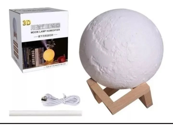 Humidificador Purificador Aire Lampara Luna 3d - Chamos Store